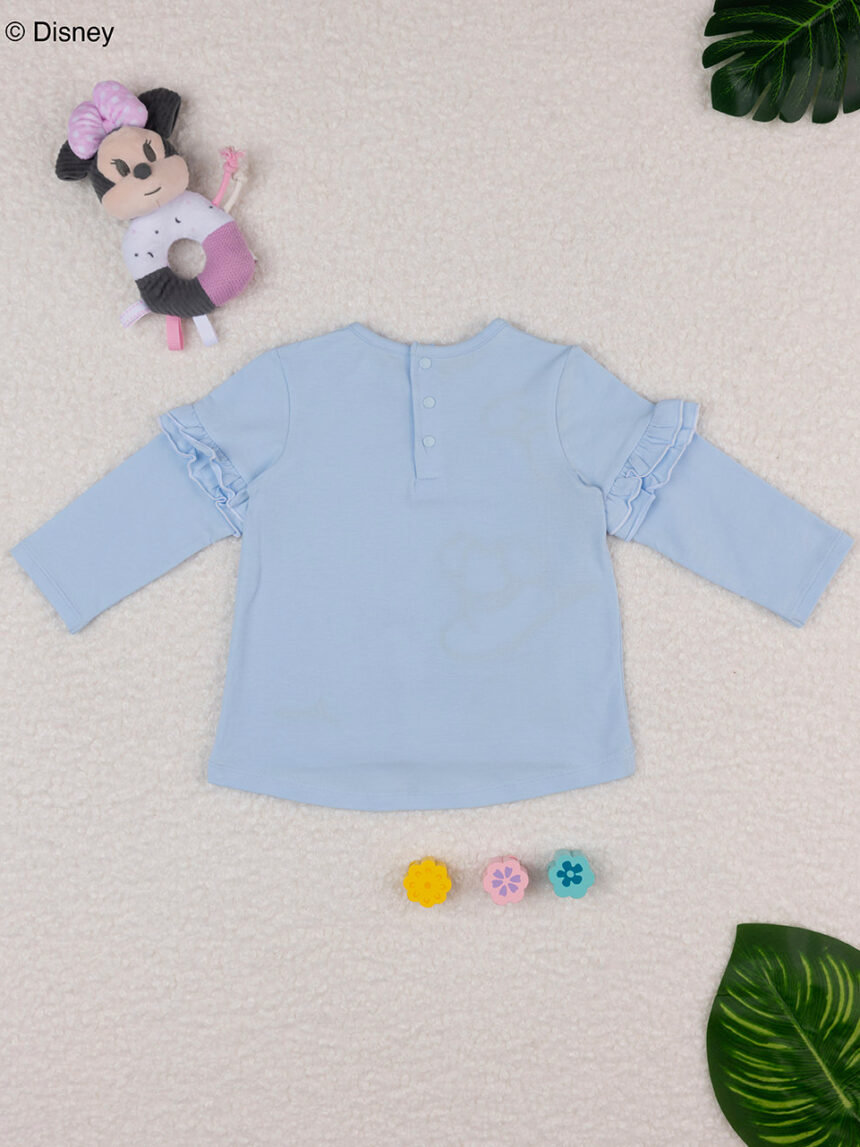 βρεφική μπλούζα γαλάζια με τη minnie για κορίτσι - Prénatal