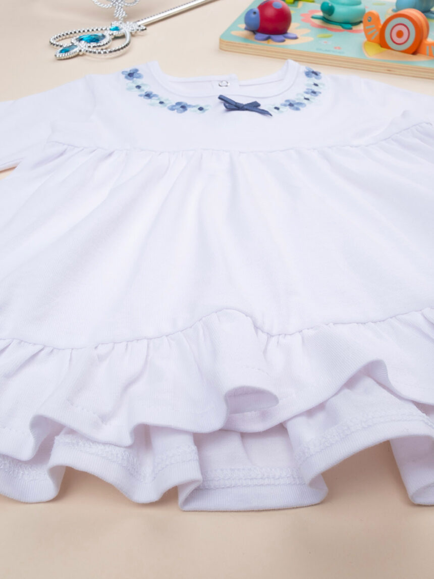 βρεφική μπλούζα λευκή indigo για κορίτσι - Prénatal