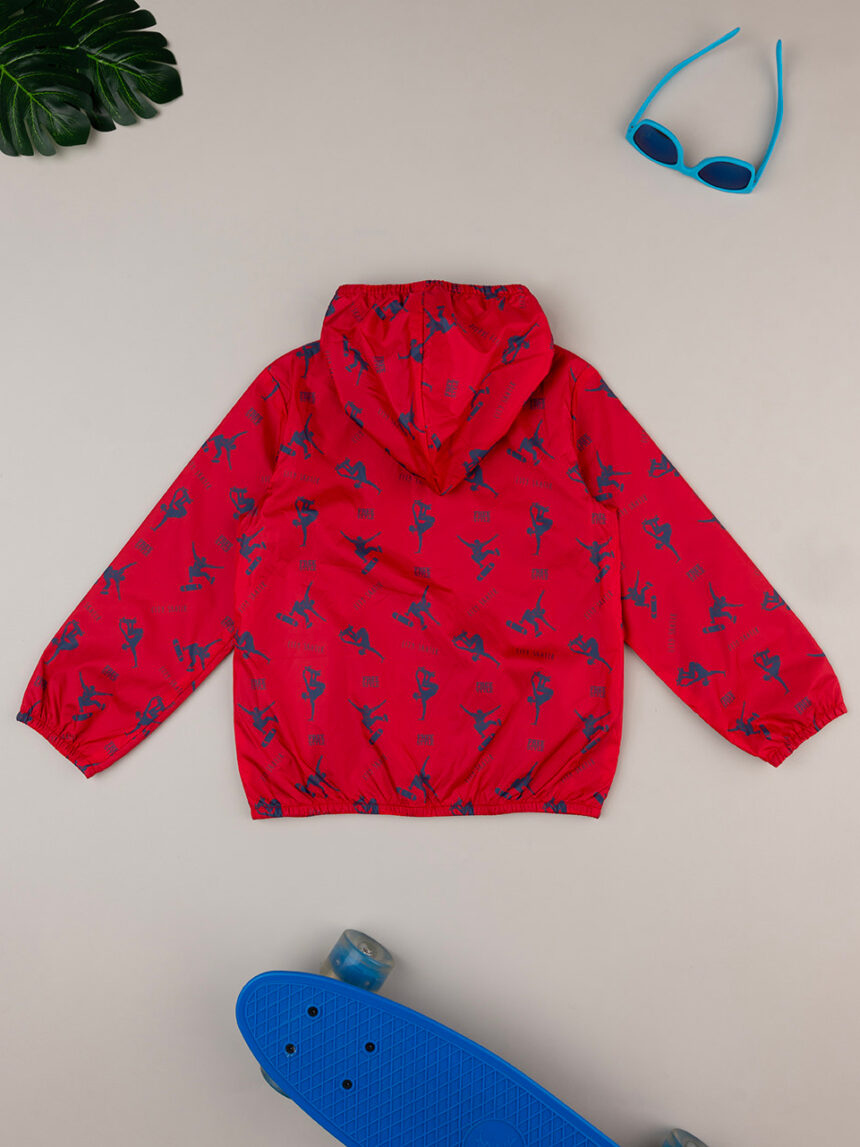 παιδικό αντιανεμικό μπουφάν κόκκινο freestyle για αγόρι - Prénatal