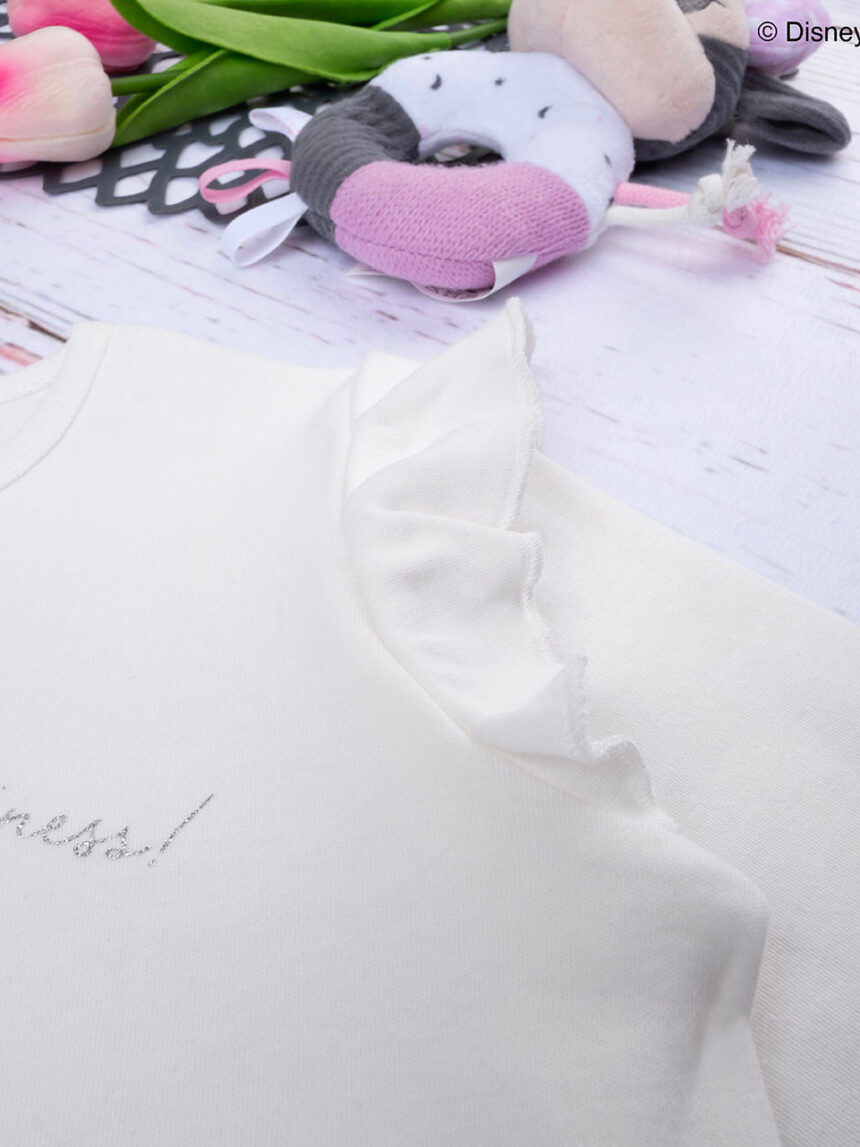 παιδική πιτζάμα λευκή/φούξια με τη minnie για κορίτσι - Prénatal