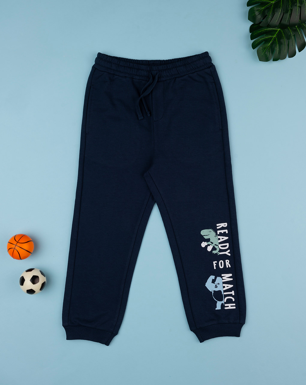 παιδικό παντελόνι φόρμας μπλε ready for match για αγόρι - Prénatal