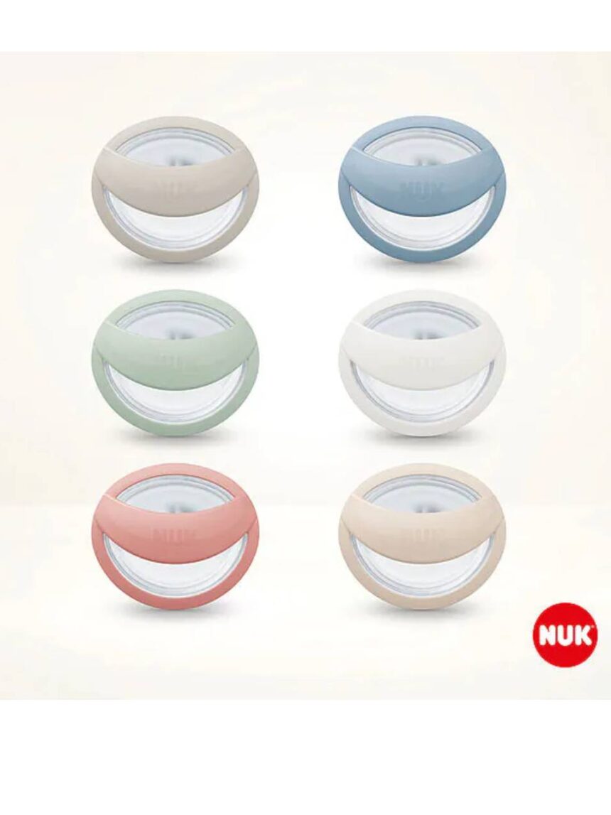 Nuk πιπίλα σιλικόνης mommyfeel με θηκη 0-9 μηνών 2 τεμ. - Nuk