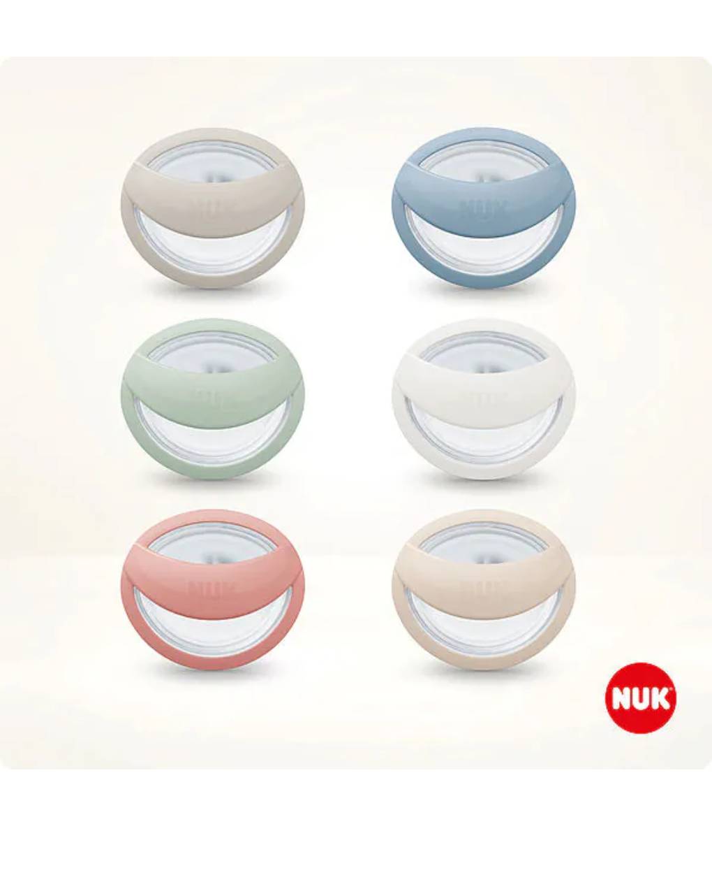 Nuk πιπίλα σιλικόνης mommyfeel με θηκη 0-9 μηνών 2 τεμ. - Nuk