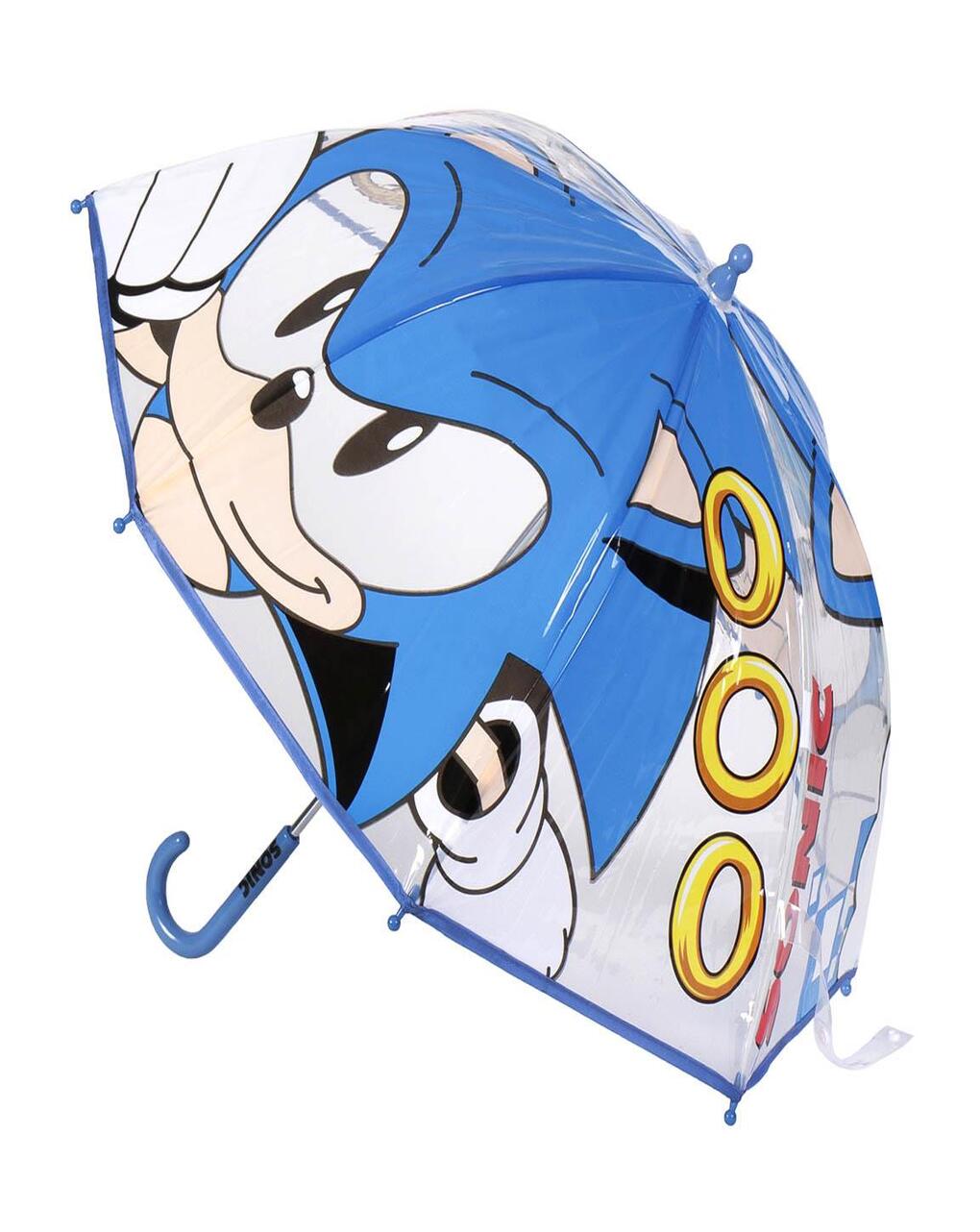 παιδική ομπρέλα διαφανής sonic για αγόρι 2400000724 - Disney