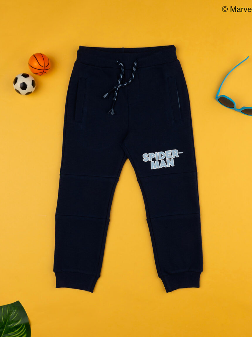παιδικό παντελόνι φόρμας μπλε με τον spiderman για αγόρι - Prénatal