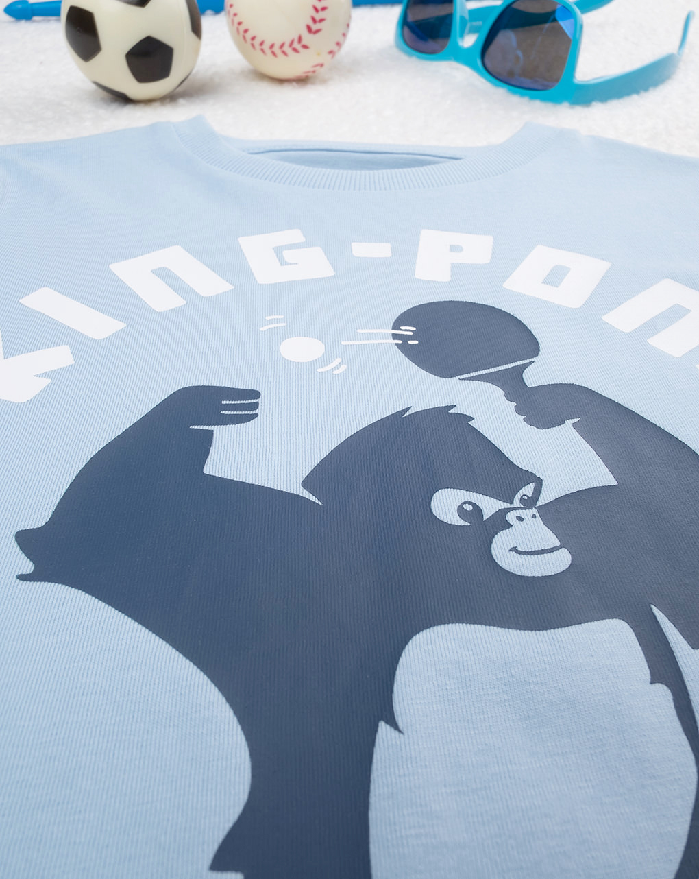 παιδική μπλούζα γαλάζια king-pong για αγόρι - Prénatal