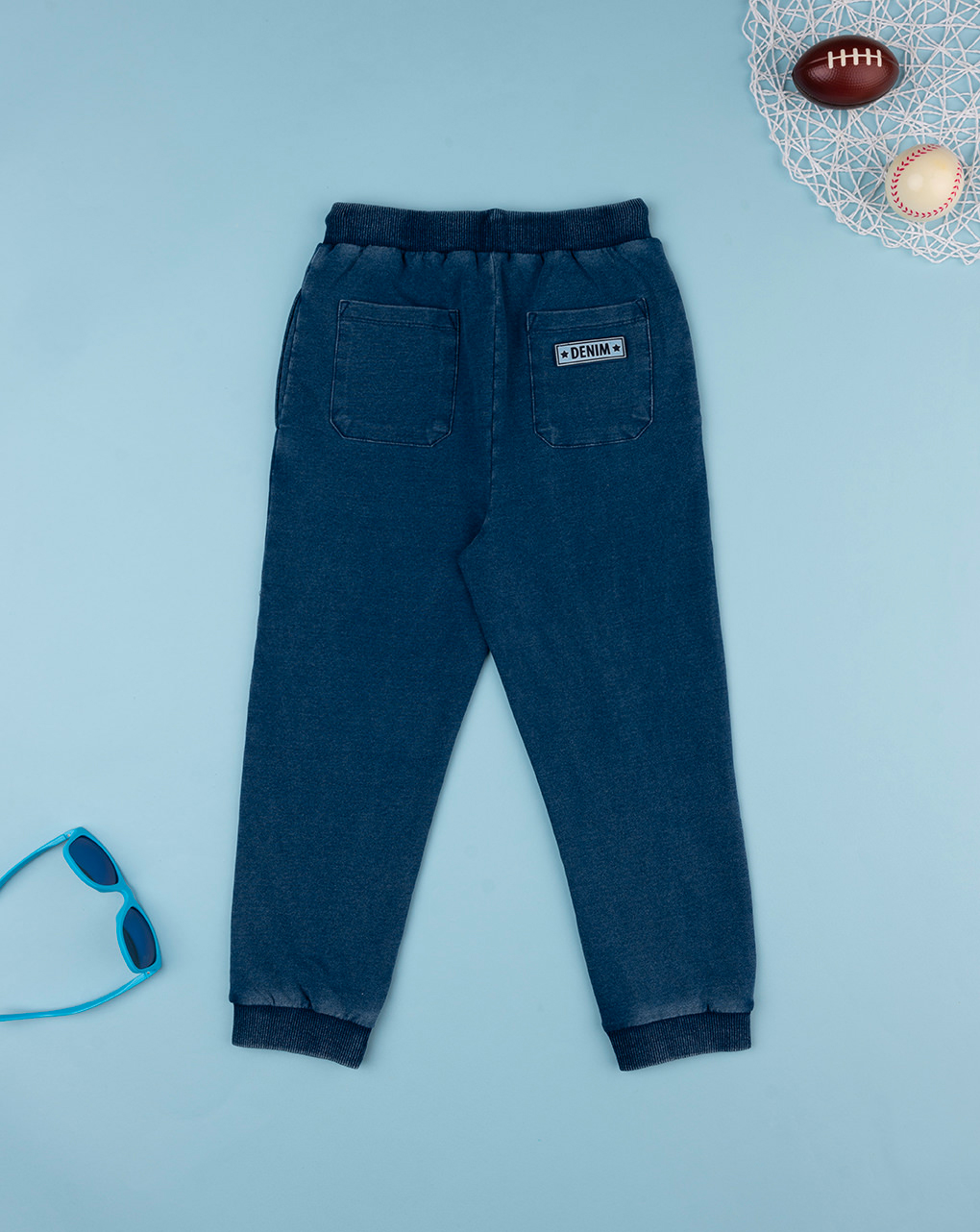 παιδικό τζιν παντελόνι μπλε indigo για αγόρι - Prénatal