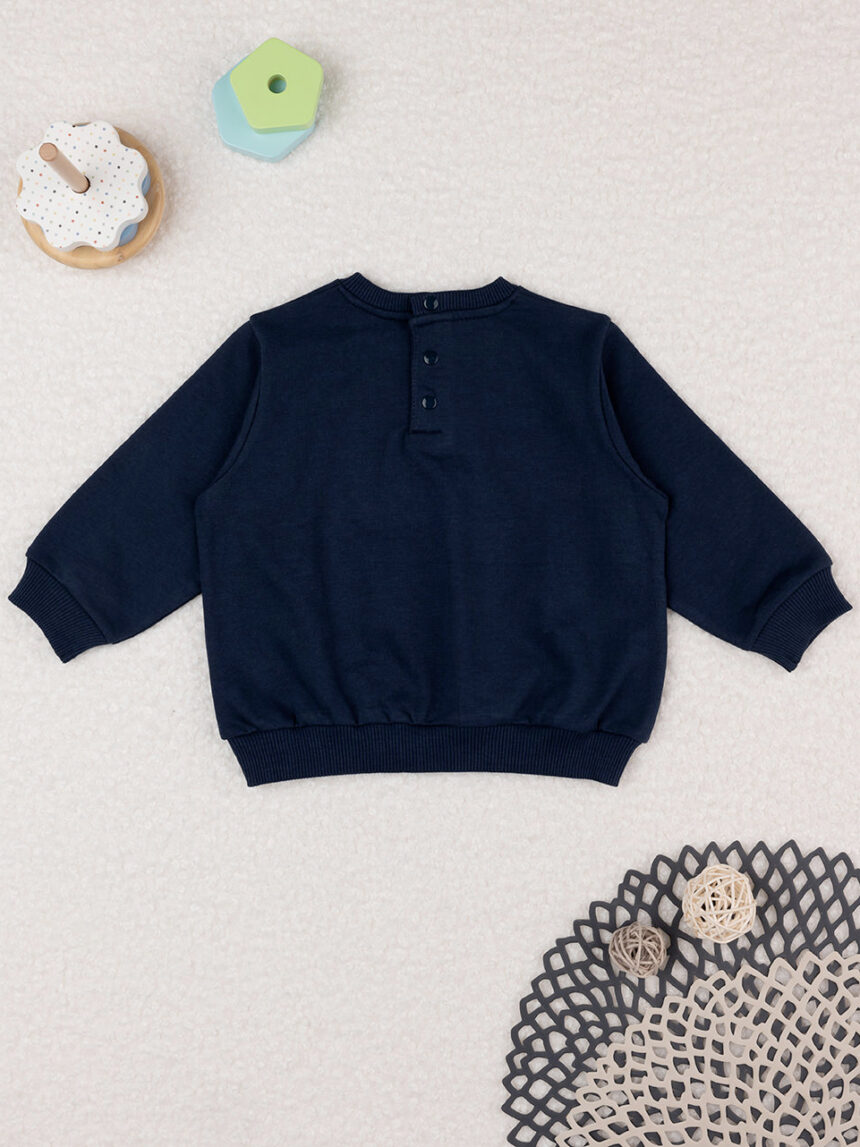 βρεφική μπλούζα φούτερ μπλε be brave για αγόρι - Prénatal