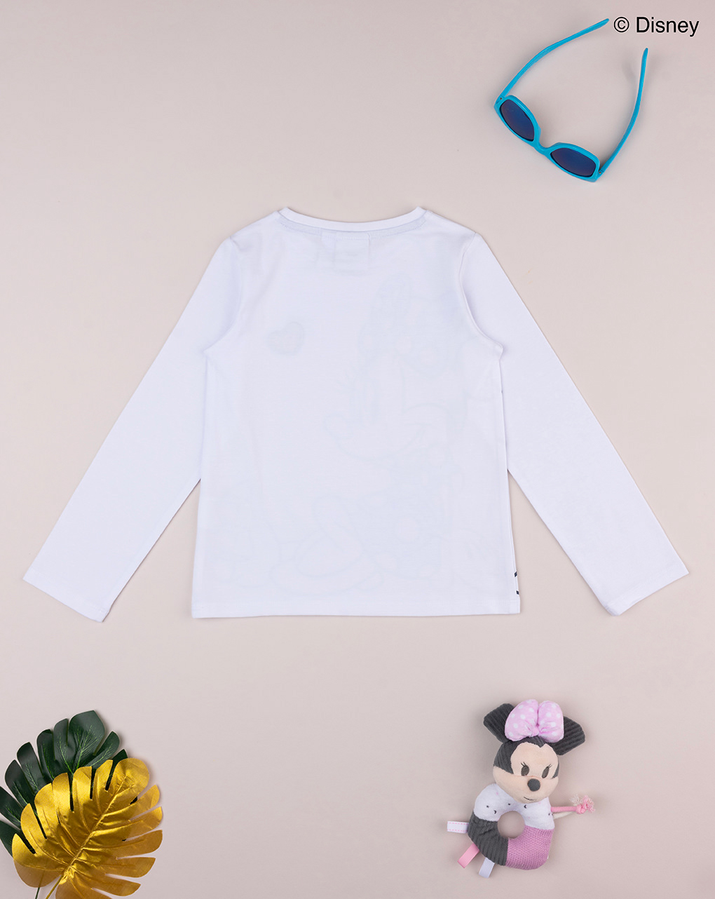 παιδική μπλούζα λευκή με τη minnie για κορίτσι - Prénatal