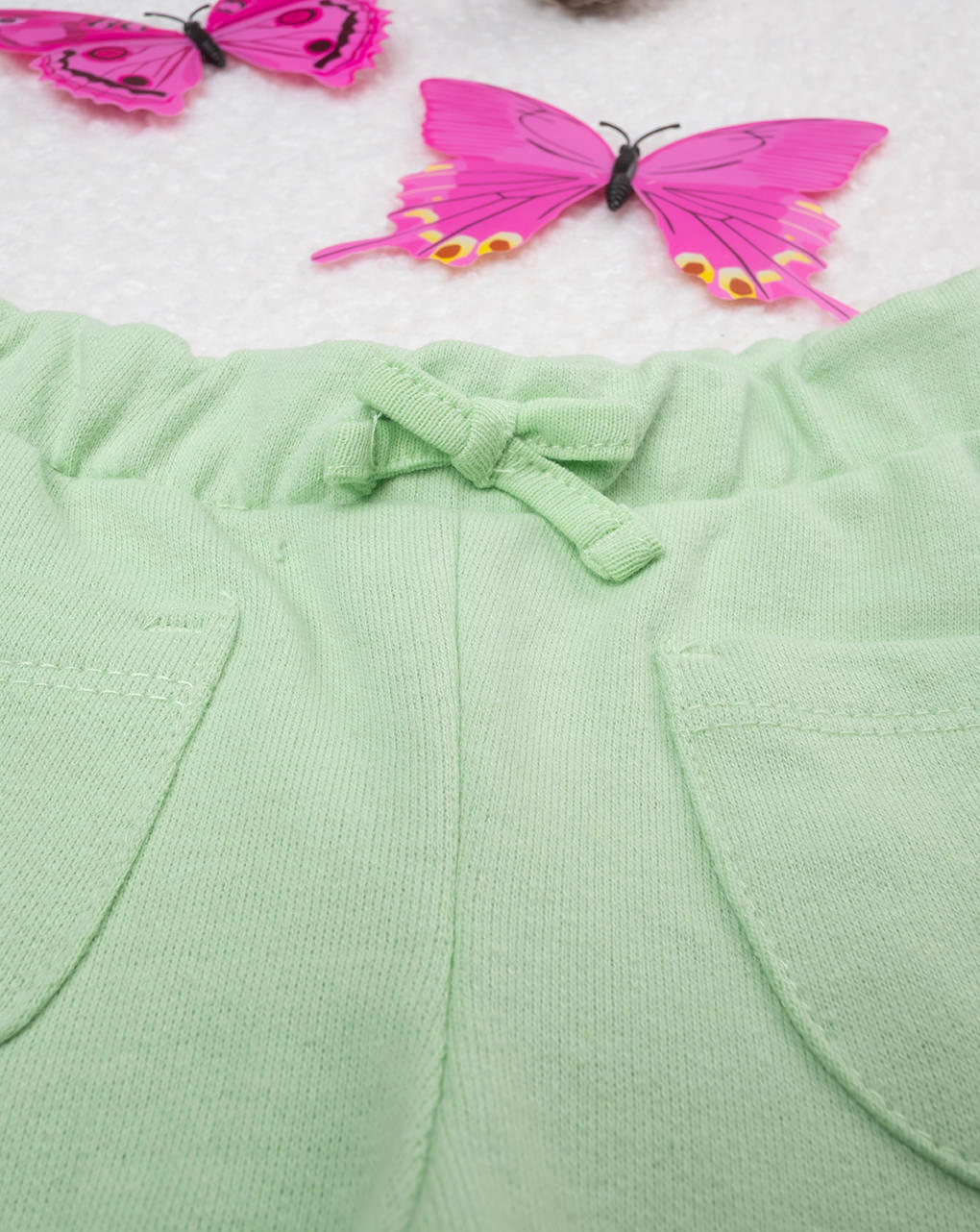 βρεφικό παντελόνι φόρμας πράσινο love για κορίτσι - Prénatal