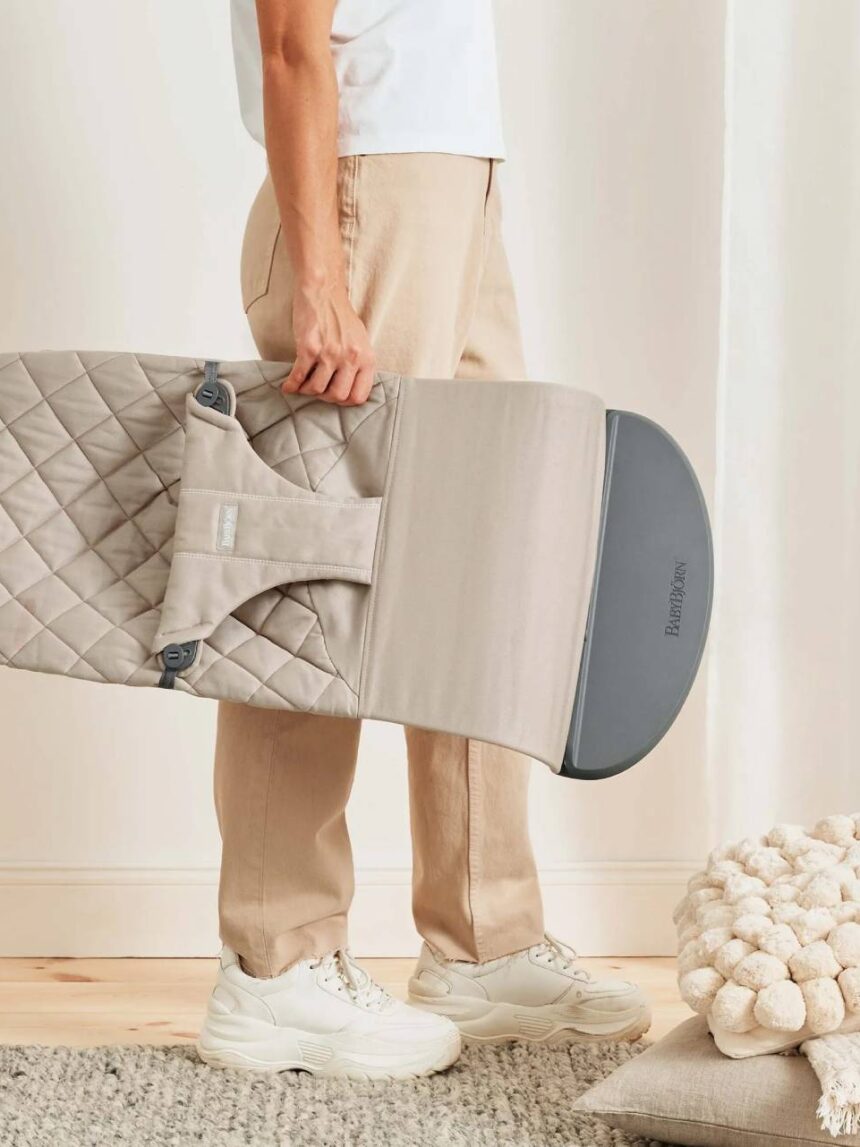 Babybjorn ριλάξ bliss, woven,c-quilt, sand grey - Baby Bjorn