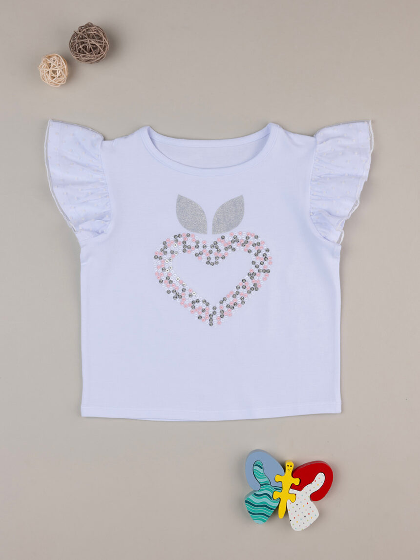παιδικό t-shirt λευκό elegant με τούλι για κορίτσι - Prénatal