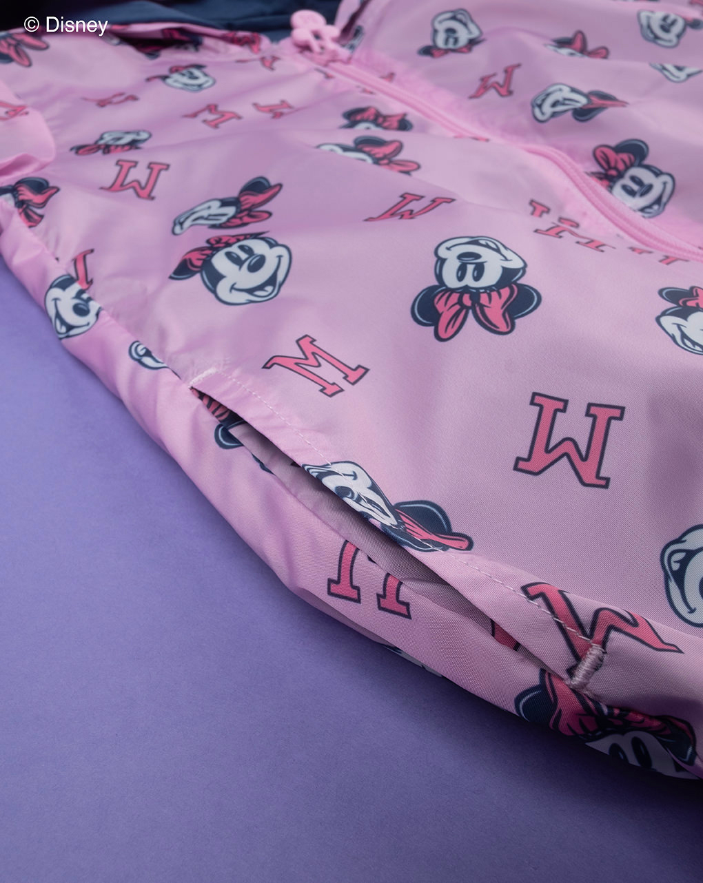 παιδικό αντιανεμικό μπουφάν ροζ με τη minnie για κορίτσι - Prénatal