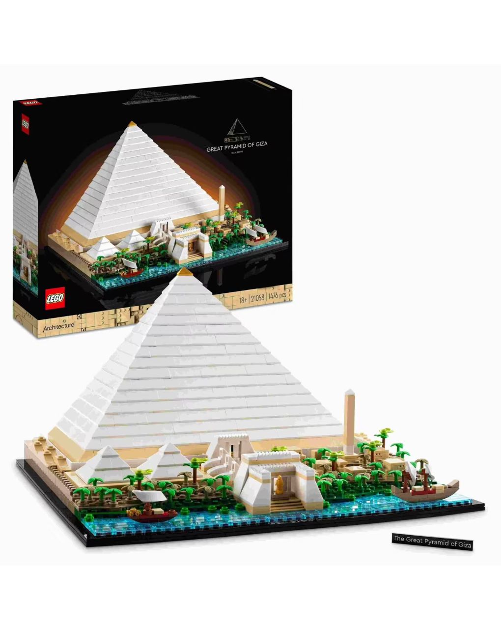 Lego architecture η μεγάλη πυραμίδα της γκίζας 21058