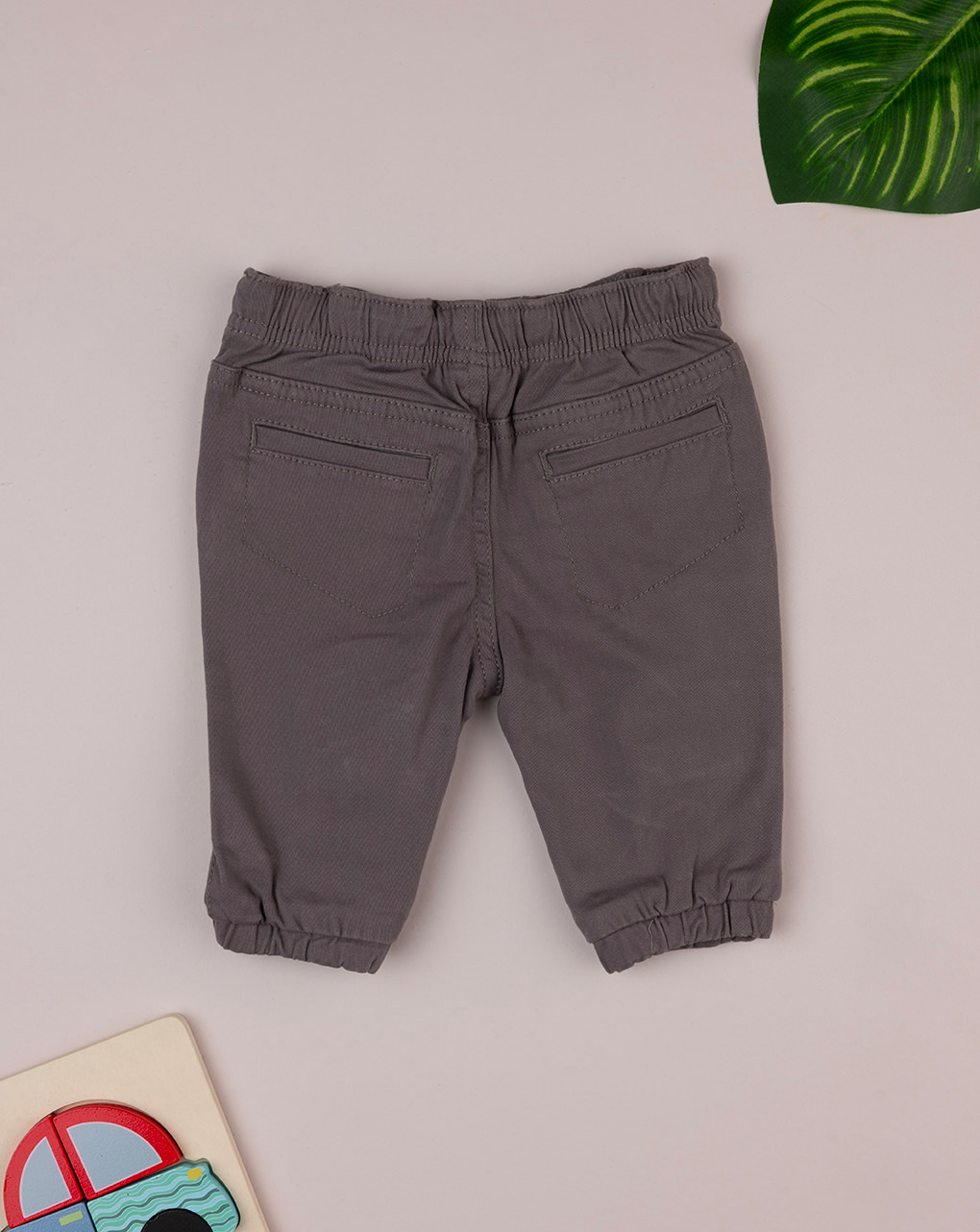 βρεφικό παντελόνι twill γκρι για αγόρι - Prénatal