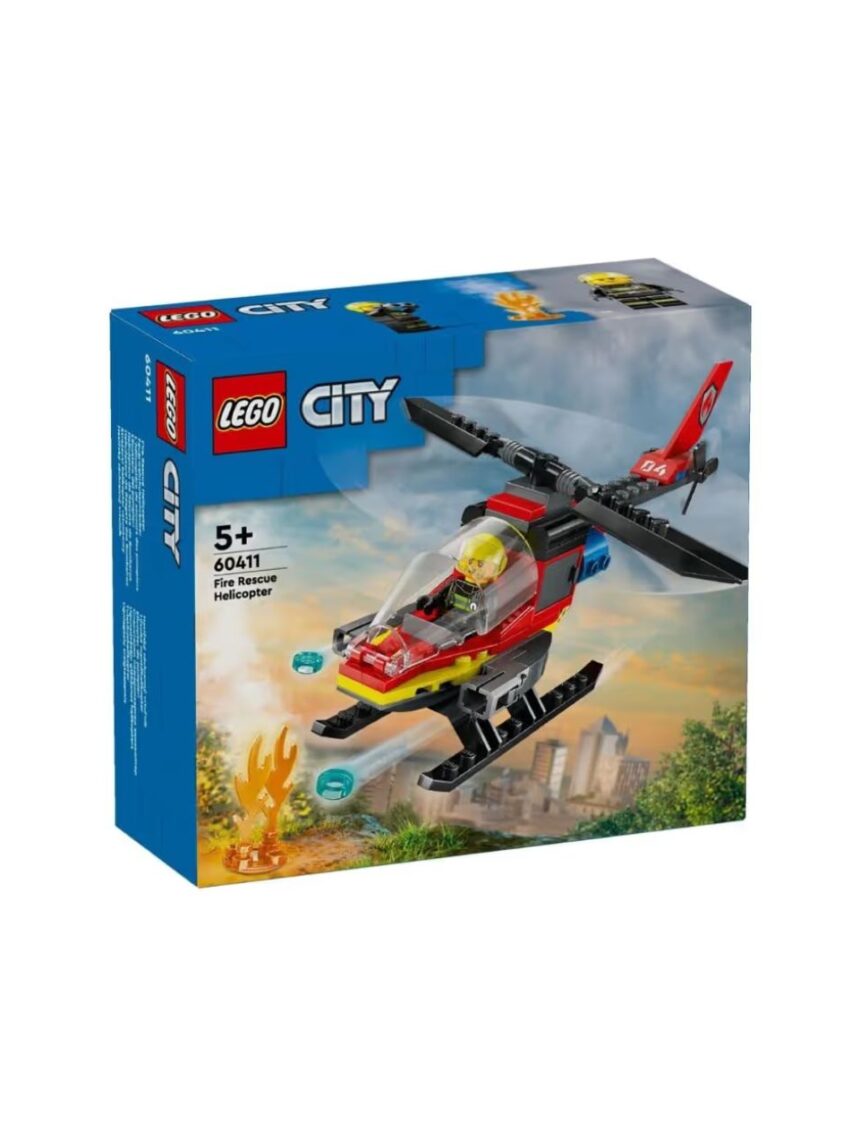 Lego city πυροσβεστικό ελικόπτερο διάσωσης 60411 - Lego