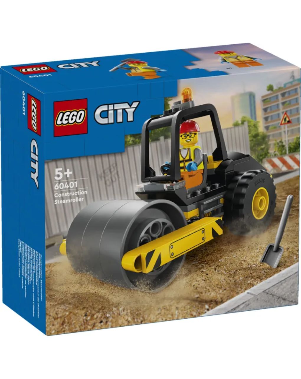 Lego city construction steamroller 60401