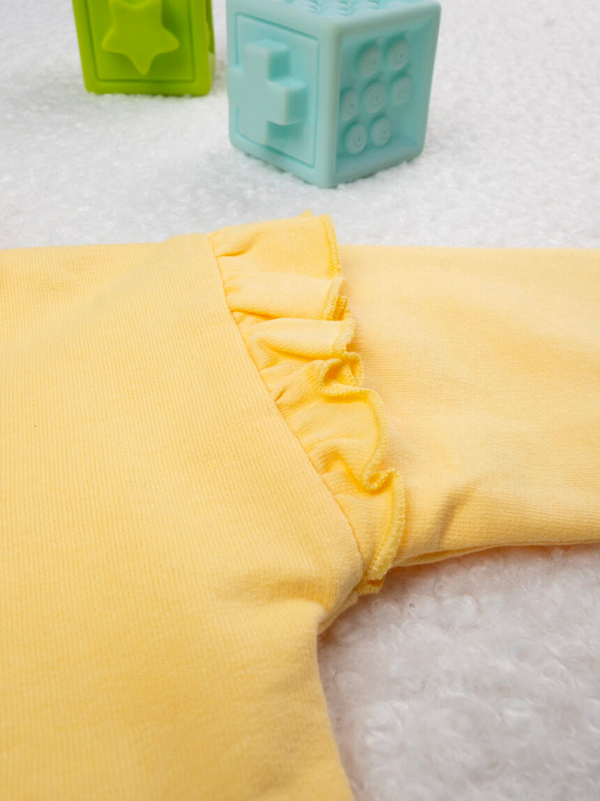 βρεφική ζακέτα φούτερ κίτρινη beautiful για κορίτσι - Prénatal