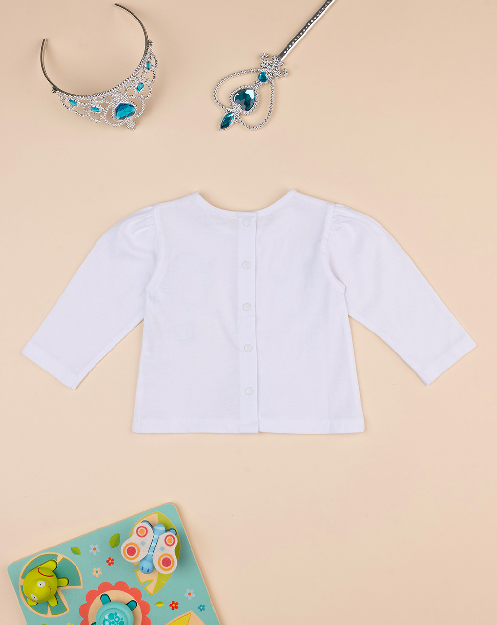 βρεφική μπλούζα λευκή με μονόκερους για κορίτσι - Prénatal