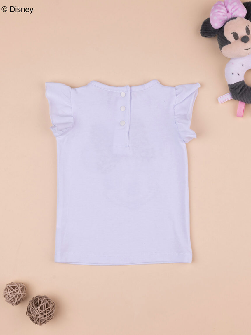 βρεφικό t-shirt λευκό με τη minnie elegant για κορίτσι - Prénatal