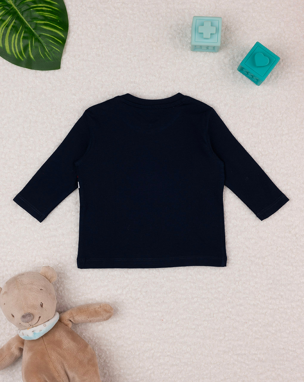βρεφική μπλούζα μπλε με αρκουδάκια για αγόρι - Prénatal