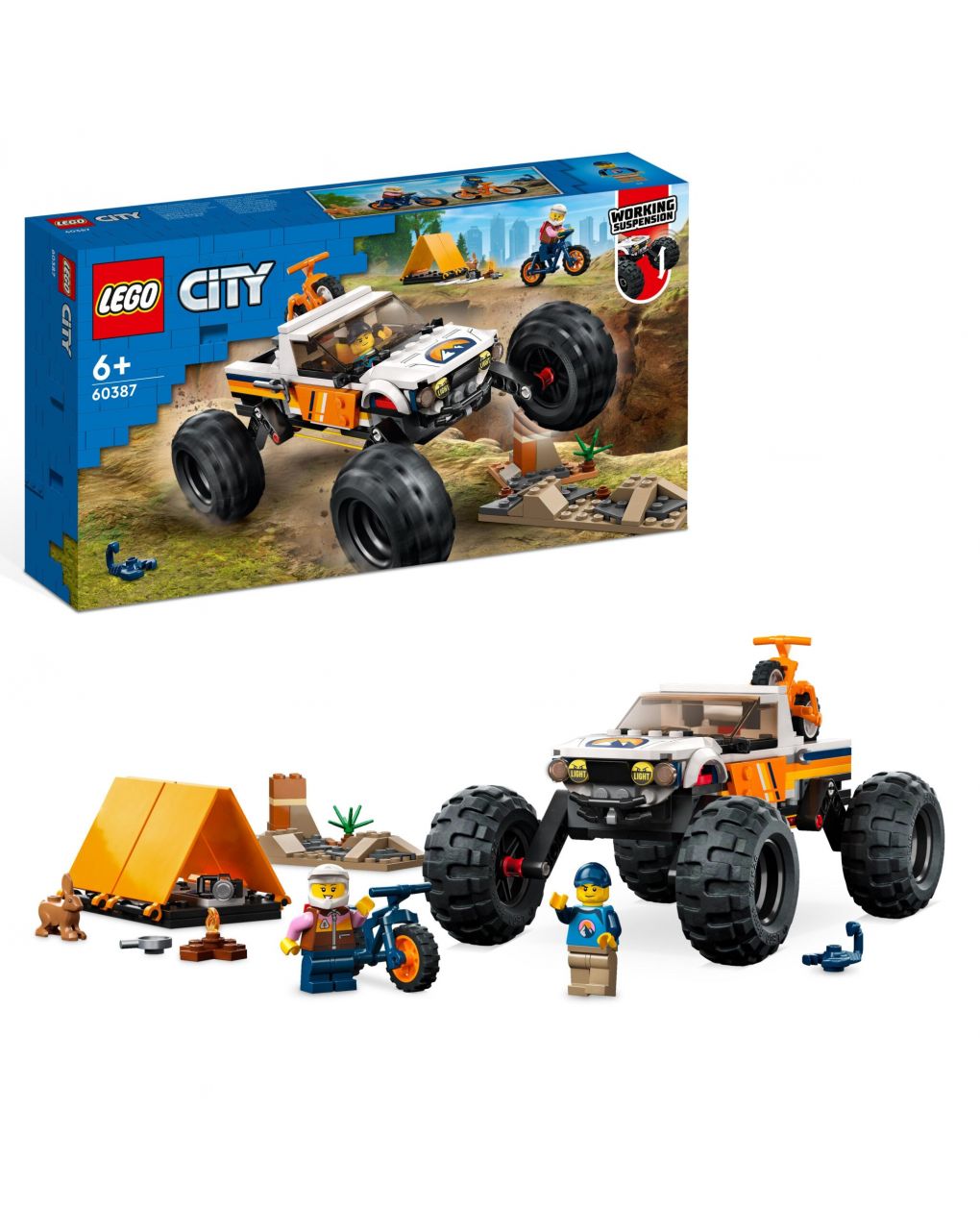 Lego city great vehicles 4x4 off-roader adventures 60387 - Lego, Lego City, Lego City Great Vehicles