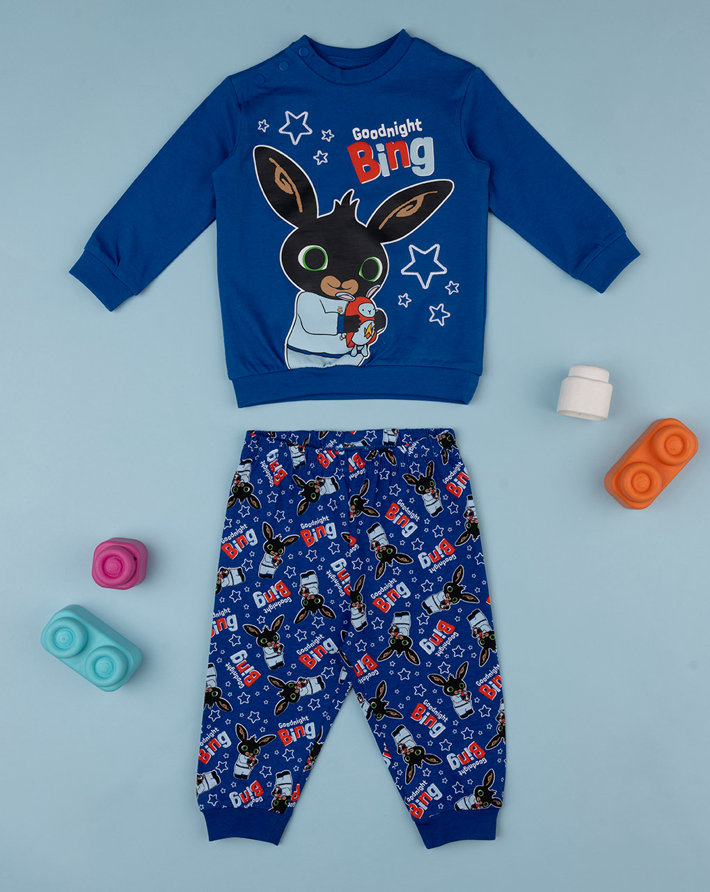βρεφική πιτζάμα μπλε με τον bing για αγόρι