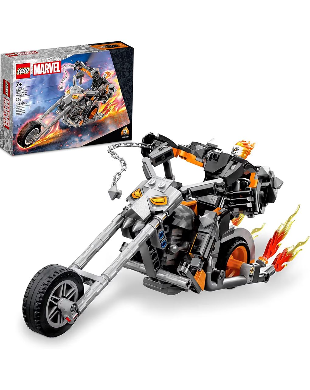 Lego super heroes ghost rider mech & bike 76245