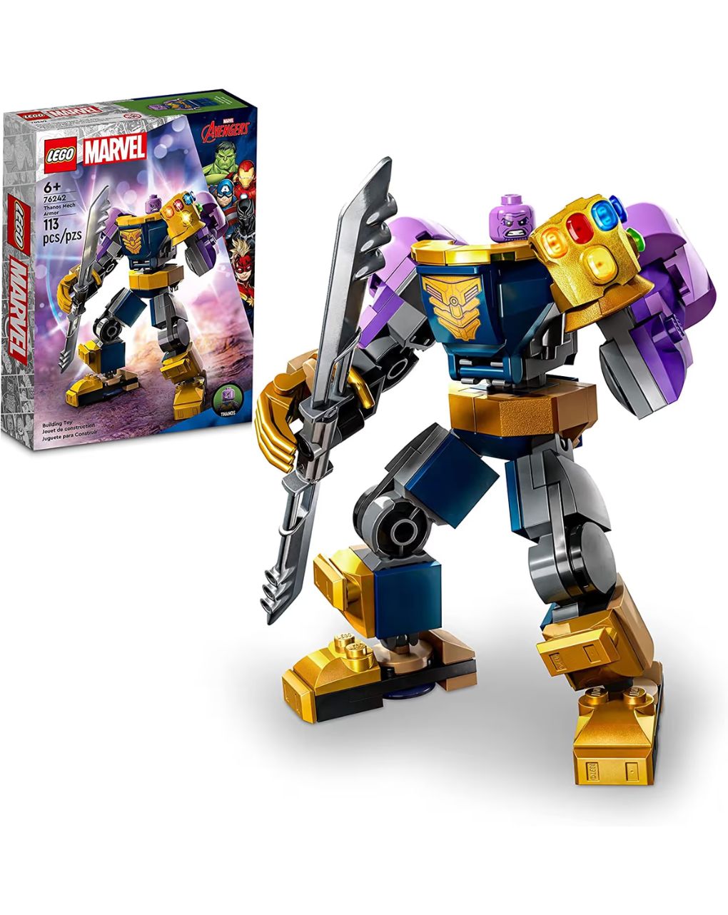 Lego super heroes thanos mech armor 76242