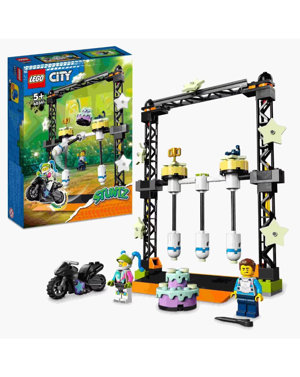 Lego city stuntz ακροβατική δοκιμασία κατάρριψης 60341