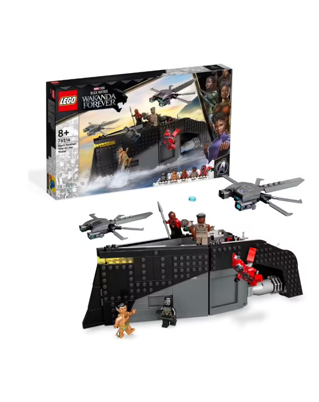 Lego marvel black panther: war on the water 76214