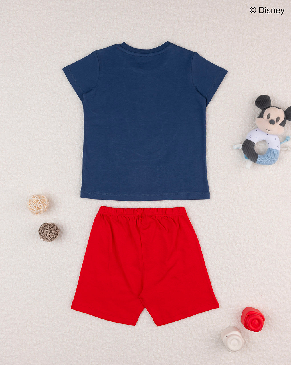 βρεφική πιτζάμα μπλε/κόκκινη mickey για αγόρι - Prénatal