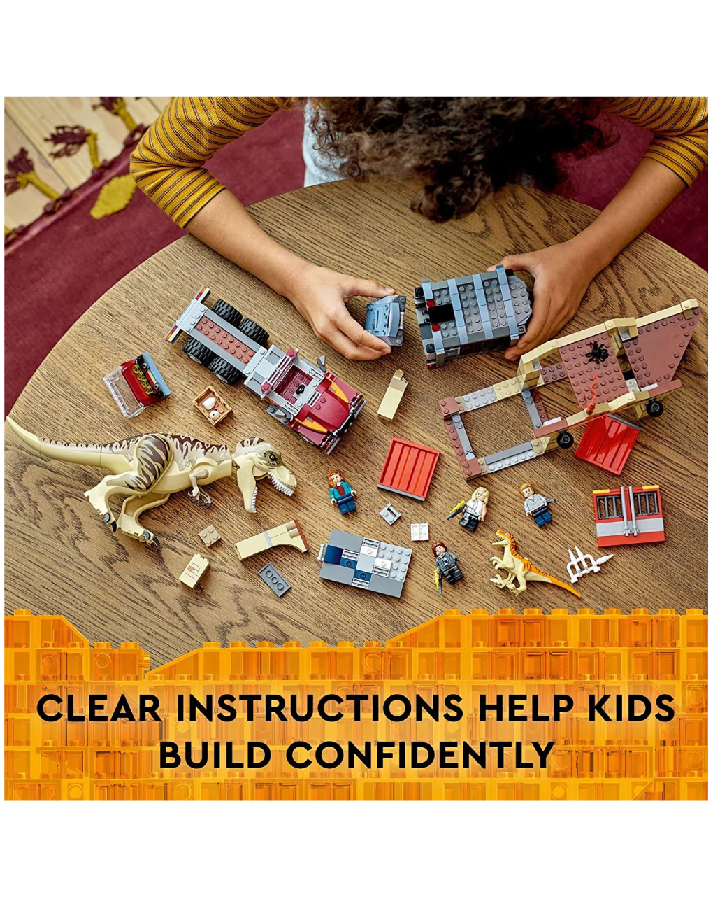 Lego jurassic world t. rex & atrociraptor dinosaur breakout 76948 - Lego