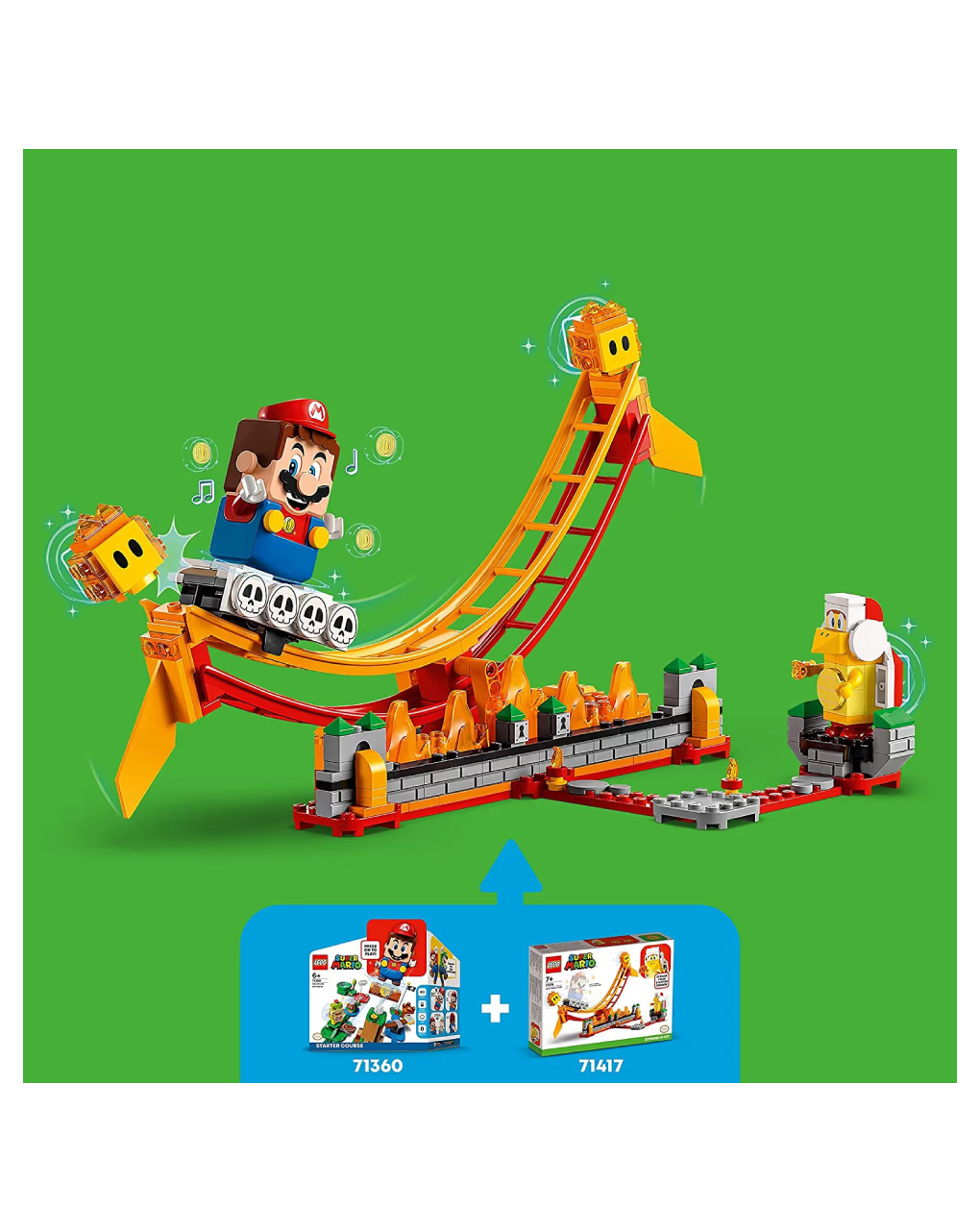 Lego super mario lava wave ride expansion set 71416 - Lego