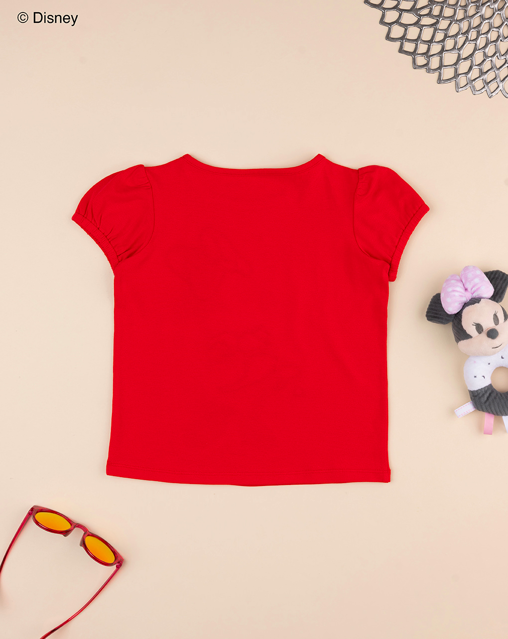 παιδικό t-shirt κόκκινο με τη minnie για κορίτσι - Prénatal