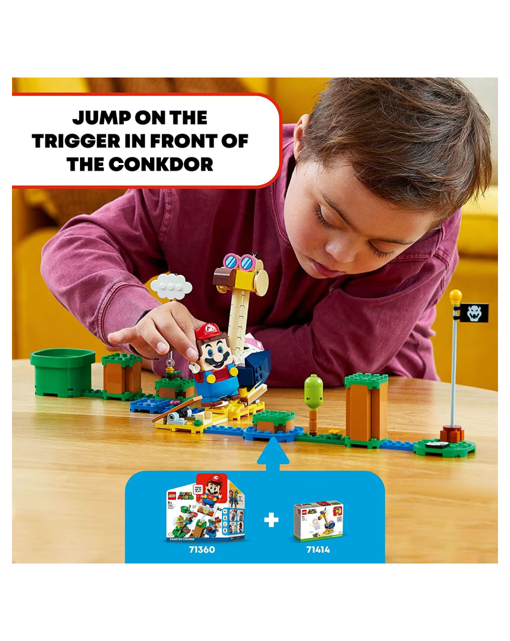 Lego super mario conkdor’s noggin bopper expansion set 71414 - Lego