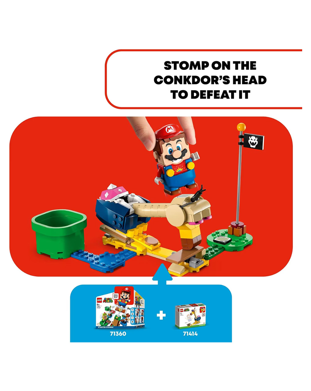 Lego super mario conkdor’s noggin bopper expansion set 71414 - Lego