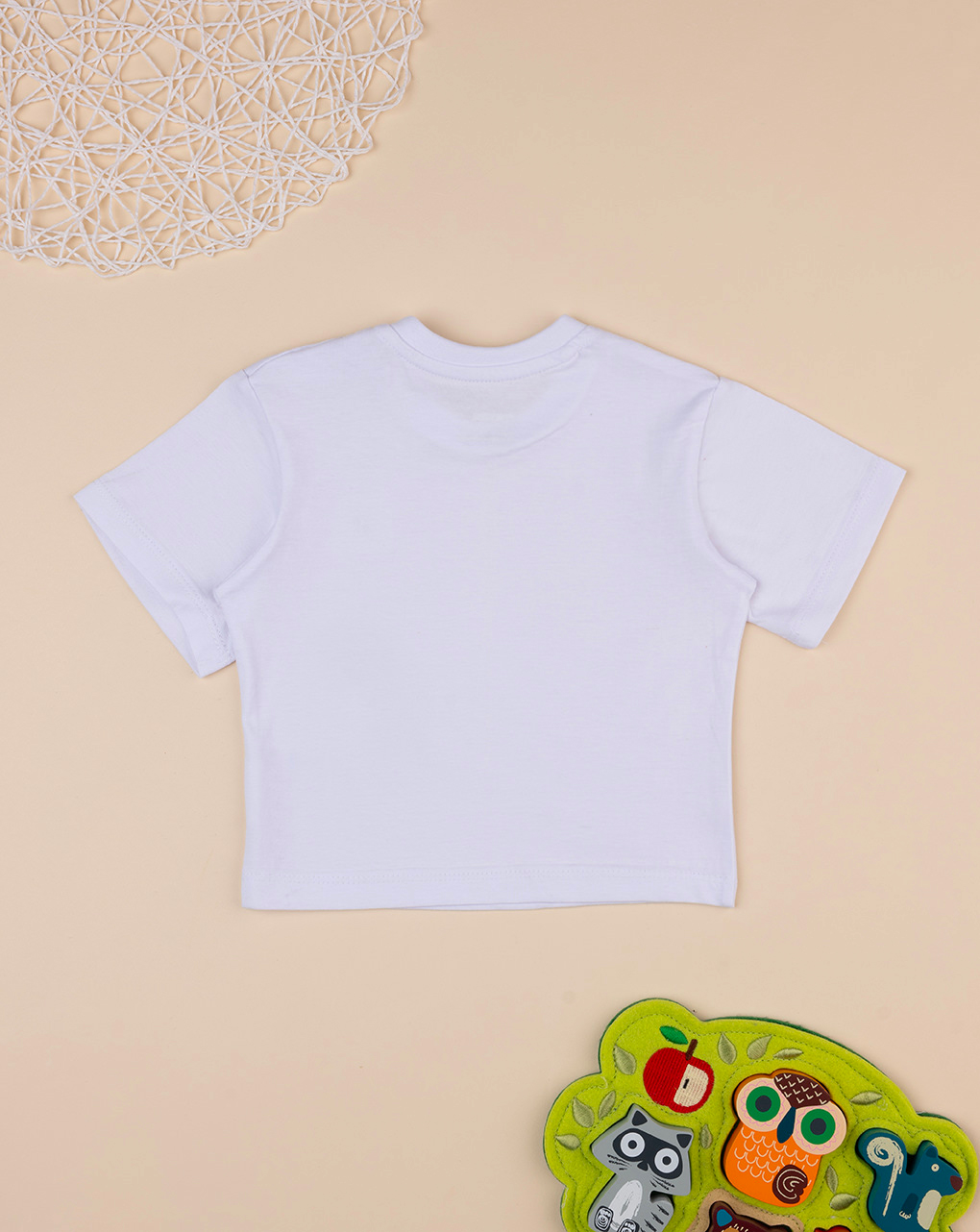 βρεφικό t-shirt basic λευκό "άπειρο" για αγόρι - Prénatal