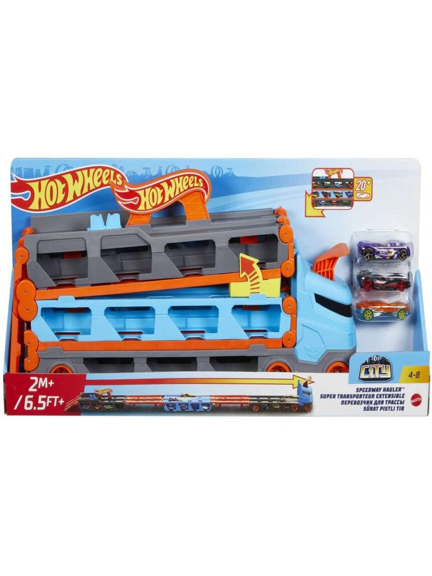 Mattel hot wheels® νταλίκα-πίστα 2 σε 1 gvg37 - Hot wheels