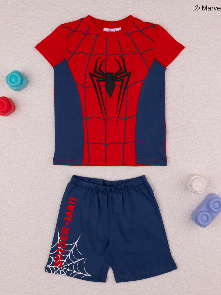 παιδική πιτζάμα κόκκινη/μπλε spiderman για αγόρι - Prénatal