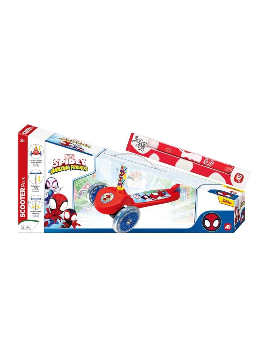 λαμπάδα as company scooter plus spidey and his amazing friends 5004-50264 - AS Company