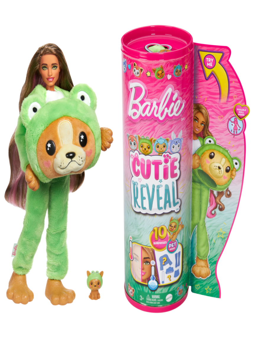 Barbie cutie reveal κούκλα και αξεσουάρ με 10 εκπλήξεις hrk24 - BARBIE