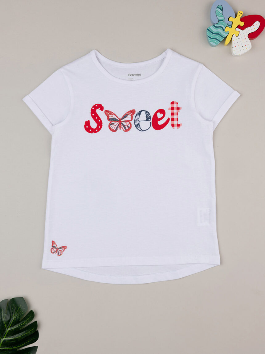 παιδικό t-shirt λευκό sweet για κορίτσι - Prénatal