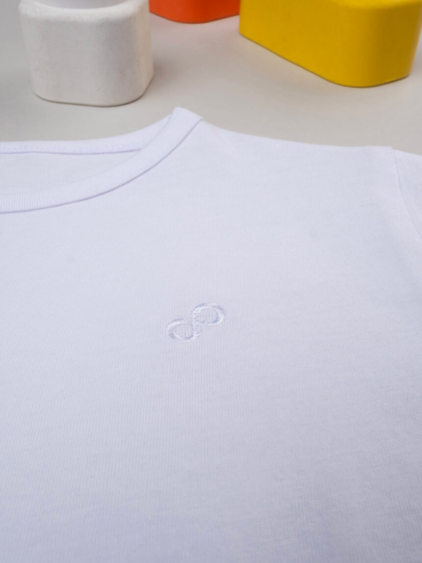 παιδικό t-shirt basic λευκό "άπειρο" για κορίτσι - Prénatal