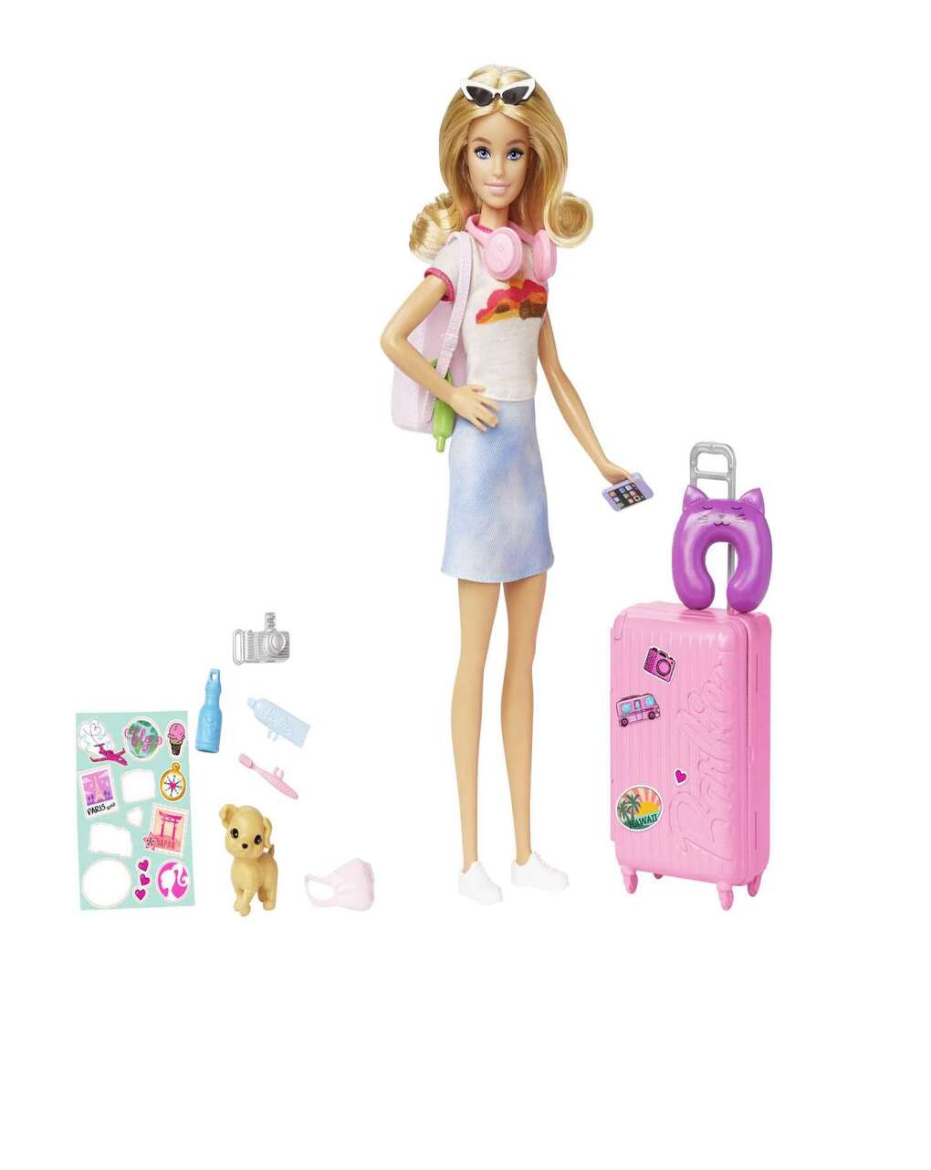 Barbie κούκλα και αξεσουάρ έτοιμη για ταξίδι hjy18 - BARBIE