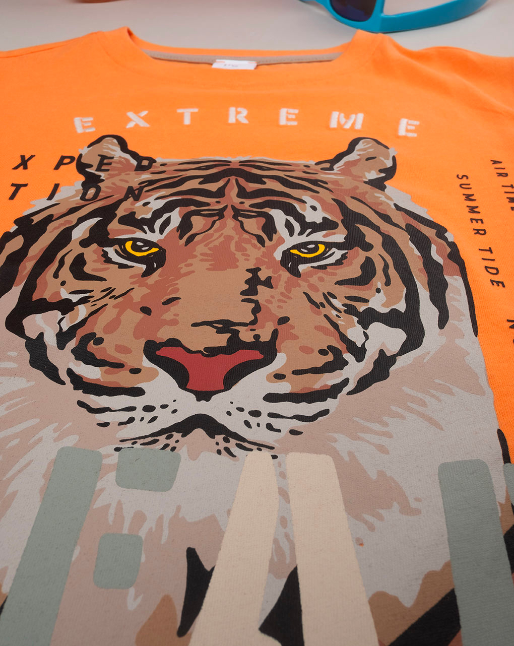 παιδικό t-shirt πορτοκαλί safari για αγόρι - Prénatal