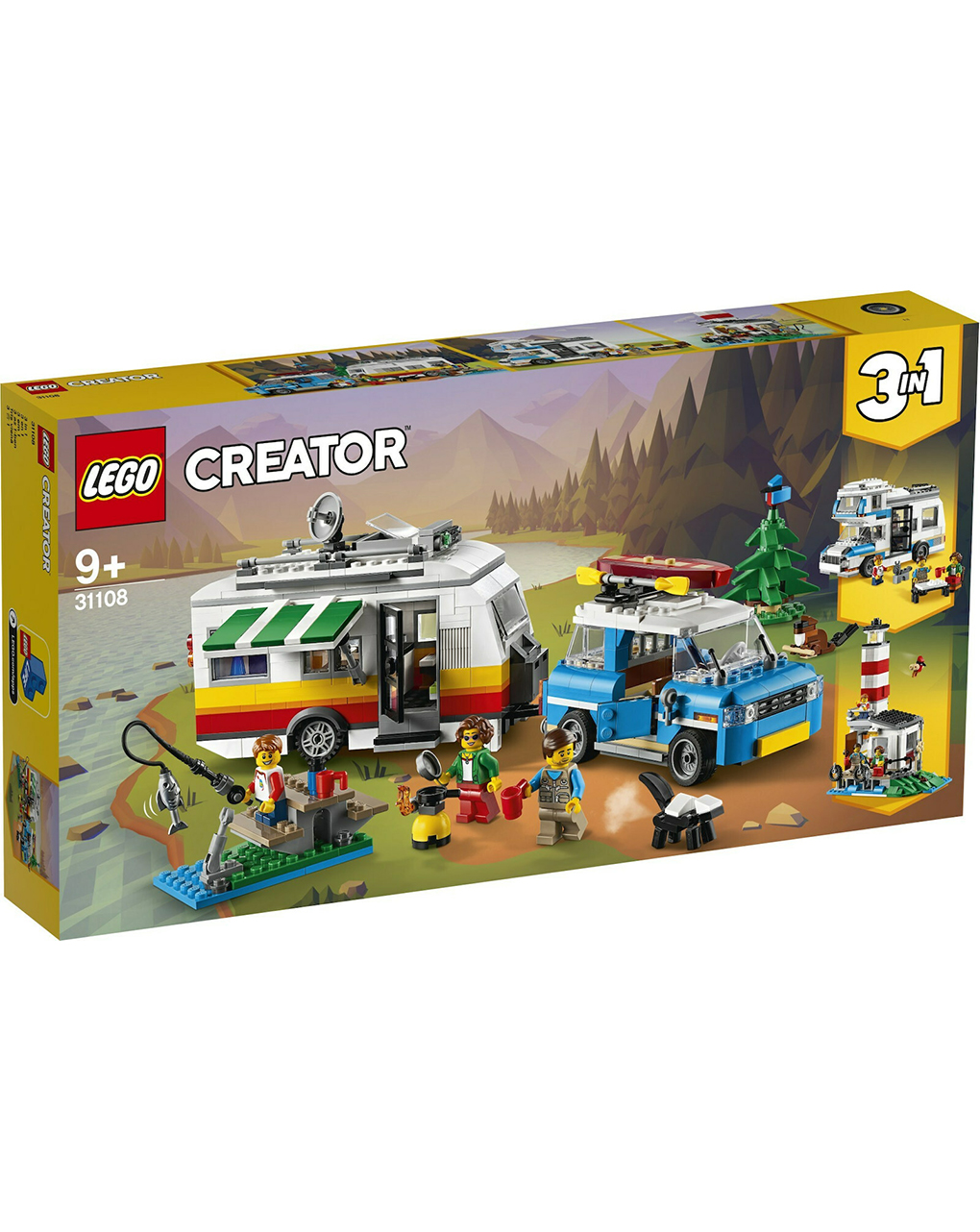Lego creator οικογενειακές διακοπές με τροχόσπιτο 31108