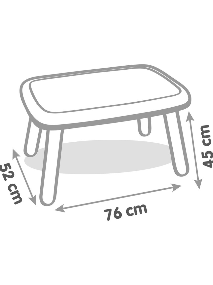 Smoby τραπεζάκι kid table μπλε - Smoby