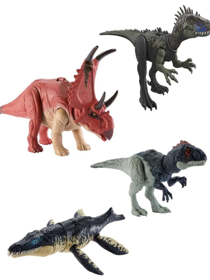 Jurassic world λαμπάδα νέοι δεινόσαυροι με κινούμενα μέλη, λειτουργία επίθεσης & ήχους hlp14 - Jurassic World