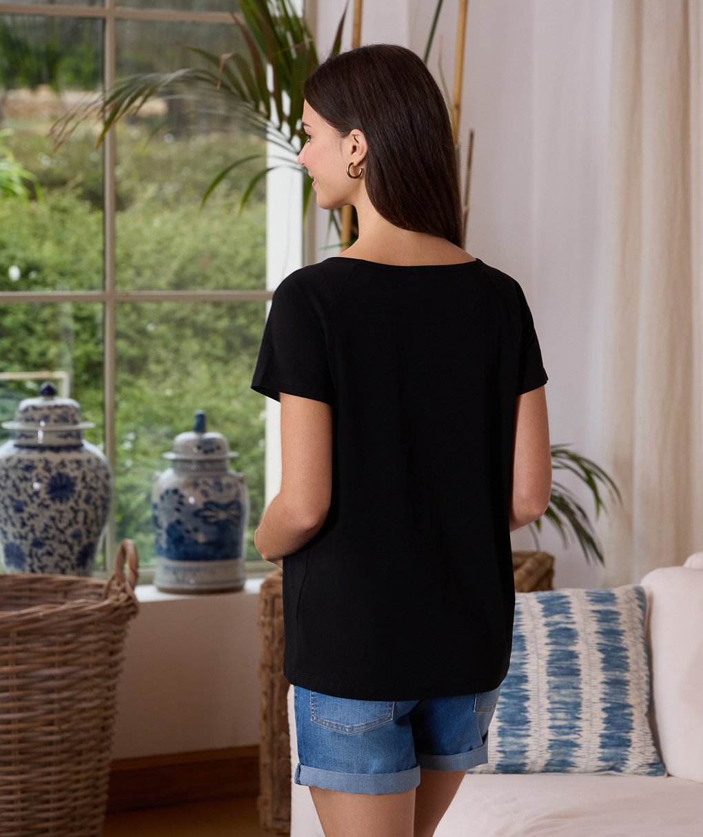 γυναικείο t-shirt εγκυμοσύνης/θηλασμού μαύρο minnie - Prénatal
